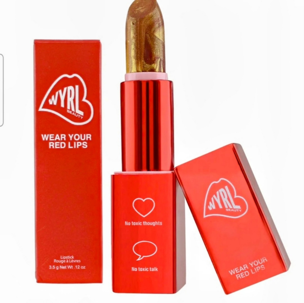 WEAR YOUR RED LIPS (wyrl) Sparkle lipstick New NIB**
